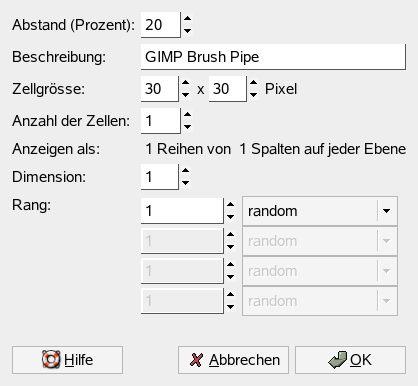 Dialog zum Speichern als Pinselanimation
